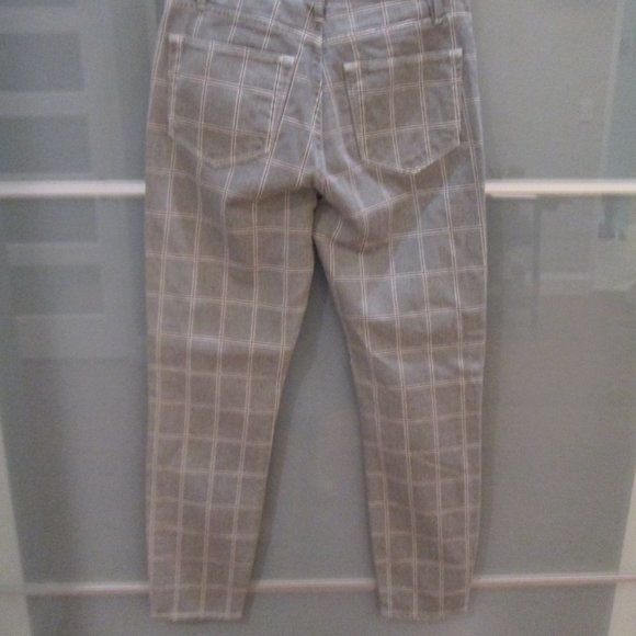 Frame Le High Skinny Crop Window Pane Plaid Pant - Picture 5 of 8